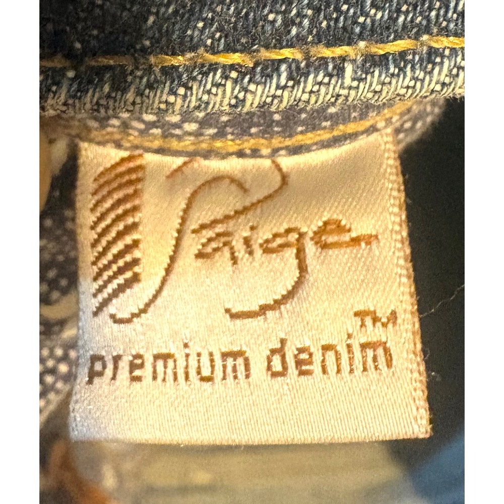 Paige Premium Denim Womens Dark Wash Bootcut Jeans Blue Size 31 Stretch Low Rise - Picture 11 of 16